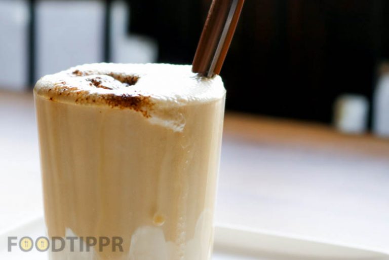 Cold Coffee with Ice Cream Topping